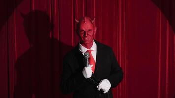 Devilish comedian performing stand up comedy routine video