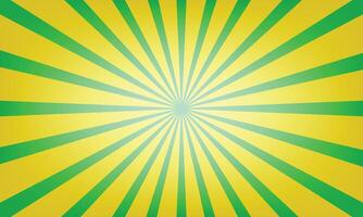 Bright Yellow and Green Radial Rays Create a Vibrant and Dynamic Pattern Perfect for Backgrounds or Designs vector