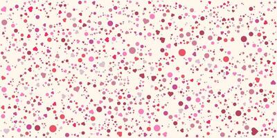 Love heart fall down confetti background. Pink shades background for Invitation. Template Background Design, Greeting Card, Poster. Valentine Day. vector
