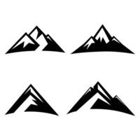 Mountain icon set collection design vector