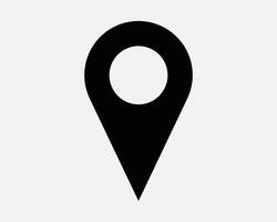 Location Pin Head Pinhead Place Map GPS Navigation Path Here Pinpoint Point Direction Label Tag Route Arrow Black White Sign Icon Shape Outline vector