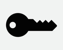 Key Privacy Password Lock Secure Security Locker Protect Protection Safe Access Secret Classified Icon Sign Shape Line Outline Black White vector