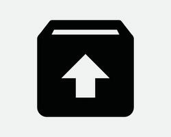 Upload Up Load Folder File Paper Storage Archive Uploading Attach Send Save Cloud Digital Computer Net SVG Sign Icon Shape Outline Black White vector