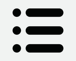 Menu Line List Hamburger Three Lines Selection Option Navigation Web Webpage Website More Open Select Icon Sign Shape Line Outline Black White vector