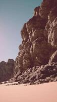 Rugged Terrain in Arid Desert at Midday video