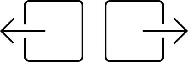 Log in, log out icon. User signin and signout sign. Website user log out and log in icon set vector