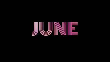 JUNE - 3D Pastel Gradient Isolated Loop Vide video