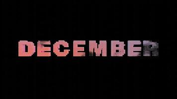 DECEMBER - 3D Pastel Gradient Isolated Loop Vide video