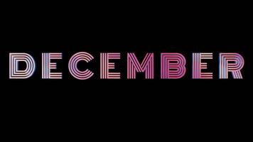 DECEMBER - 3D Pastel Gradient Isolated Loop Vide video