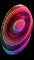 Abstract Sculptural Form in Glass A Study in Color and Reflection video