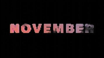 NOVEMBER - 3D Pastel Gradient Isolated Loop Vide video