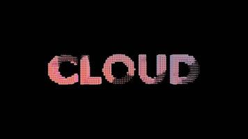 Modern Digital Typography Loop Animation video