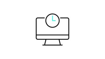 commitment icon animation. transparent background video