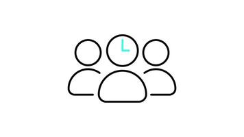 commitment icon animation. transparent background video