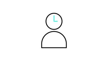 commitment icon animation. transparent background video