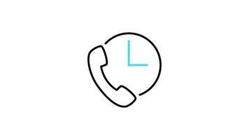 message icon animation. transparent background video