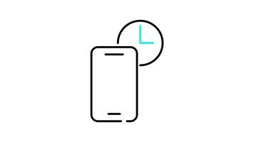 message icon animation. transparent background video