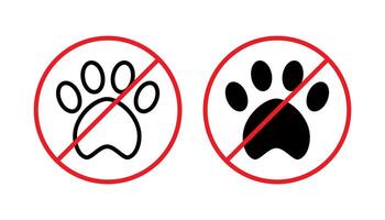 no pets allowed icon sign vector