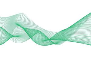Abstract colorful wavy line flowing background vector