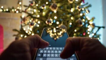 sending a text message for happy new year video