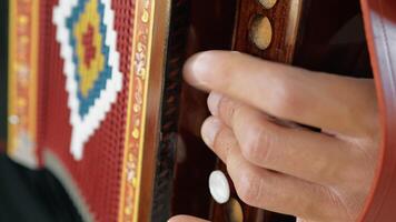 Fast Playing Of The Accordion Buttons video