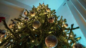 point of view of christmas presents under the tree video