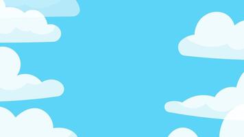 cloud white transition animation background for stream and content video