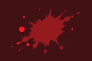Red Ink Splat Abstract Design Background vector