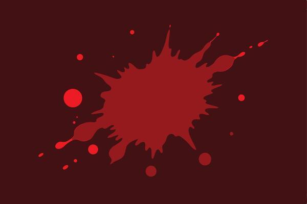 Red Ink Splat Abstract Design Background