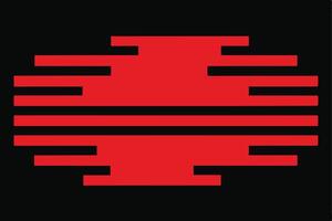 Red and Black Abstract Geometric Pattern Design vector