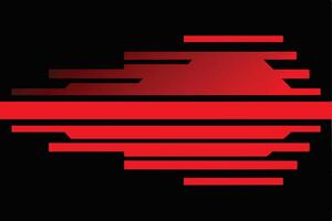 Abstract Red and Black Geometric Design vector