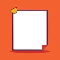 Orange Background Blank Square Frame Design. vector