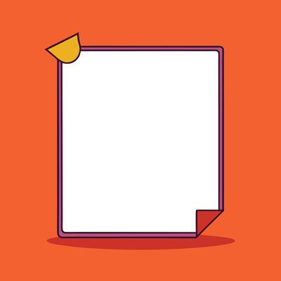 Orange Background Blank Square Frame Design.