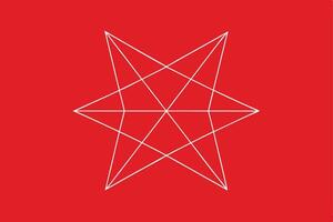 Red Background with White Lines Abstract Design vector