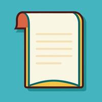 Vintage Scroll Paper Document Outline Illustration. vector