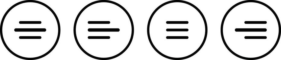 Menu icon set. Website navigation menu sign symbol vector