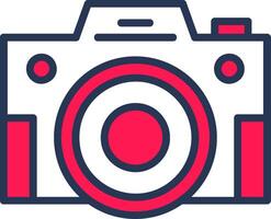 Compact Camera Line Half Filled vector