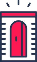 Pencil Sharpener Line Half Filled vector