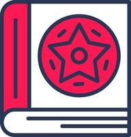 Spellbook Line Half Filled vector