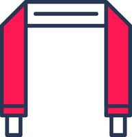 Camera Strap Line Half Filled vector