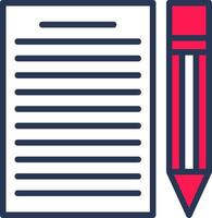 Contract Line Half Filled vector