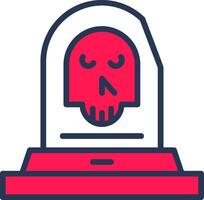 Halloween Line Half Filled vector