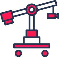 Camera Crane Line Half Filled vector