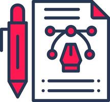 Design Sprint Line Half Filled vector