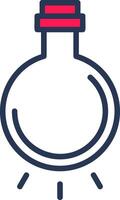 Light Bulb Line Half Filled vector