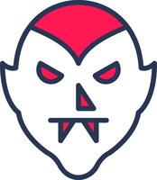 Dracula Line Half Filled vector
