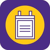 Camera Battery Filled Curve Icon vector