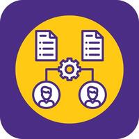 Onboarding Filled Curve Icon vector