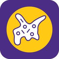 Ectoplasm Filled Curve Icon vector
