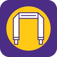 Camera Strap Filled Curve Icon vector
